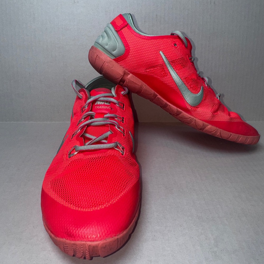 Nike Free‎ TR Connect Training Women 9.5 Pink Force Silver 599269-603 Flywire